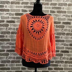 Sunset orange top